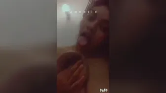 Horny GF Teasing And Squeezing Her Big Natural Tits