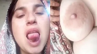 Married Wife Flashing Her Massive Tits For Him On Camera Tonight