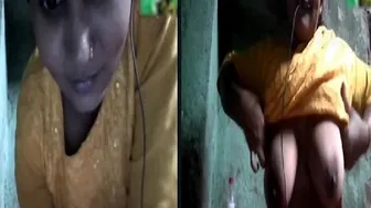 Shy Village Babe Revealing Her Big Tits And Pussy For Camera