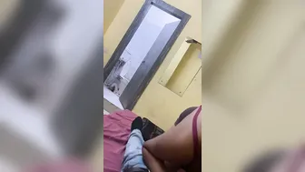 My GF Sucking Me While Flaunting Her Busty Cleavage