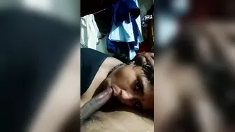 Bhabhi Letting Me Fuck Her Mouth While Wearing Open Blouse