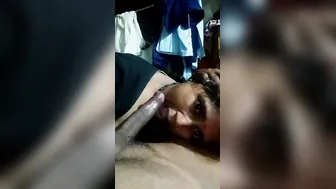 Bhabhi Letting Me Fuck Her Mouth While Wearing Open Blouse
