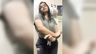 Busty GF Teasing Topless While Bathing In Bathroom