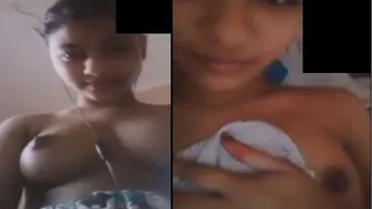 Hot College GF Stripping And Fingering Herself Video