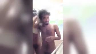 Married Desi Couple Showering Together Getting Intimate At Home