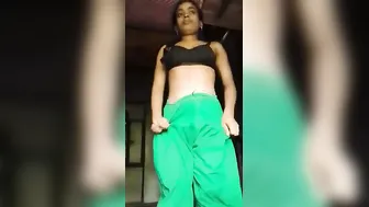 Young College Babe Showing Off Her Hairy Pussy In Hostel Room