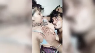 Wife Nursing Hubby On Her Boobs Making Him Suck Them Like Baby