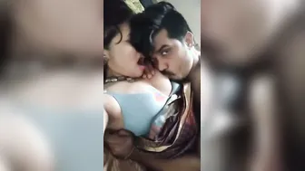 Wife Nursing Hubby On Her Boobs Making Him Suck Them Like Baby