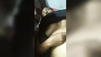 Catching My Sleeping Wife And Tasting Her Soft Desi Boobs At Night