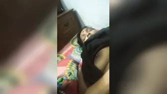Catching My Sleeping Wife And Tasting Her Soft Desi Boobs At Night