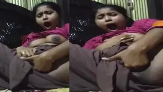 Young GF Moaning Loud While Fingering Herself For Lover