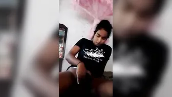 Horny Babe Fingering Herself Alone Making Private Video At Home