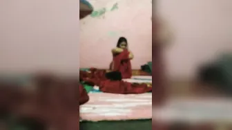 Sneaky Sex Under The Blanket While Family Sleeps In Next Room