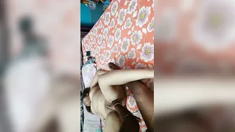 Three Friends Sharing One Lucky Guy In Homemade Indian Bedroom