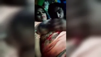 Young Newlyweds Enjoying Their First Night Sucking And Teasing