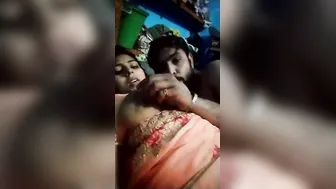 Young Newlyweds Enjoying Their First Night Sucking And Teasing
