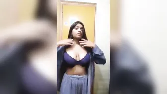Busty Babe Pleasuring Herself Naked Making Video For BF