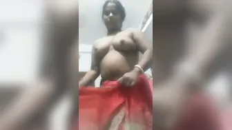 Desi Wife Pleasing Herself Thinking Of Her Lover Back Home