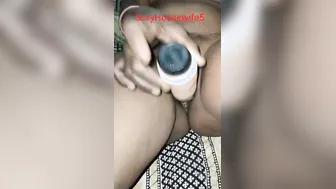 Horny Housewife Playing With Her Dildo Alone At Home After Work