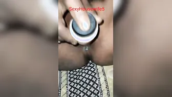 Horny Housewife Playing With Her Dildo Alone At Home After Work