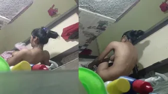 Roommate Secretly Filming Her Friend Bathing Caught On Camera