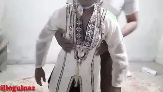 Young Maid On Her Knees Pleasing House Owner Before Work Starts