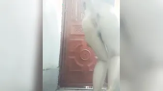 Chubby Wife Bathing Nude And Touching Herself For Her Lover