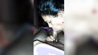 Mature Bhabhi Sucking Her Husband Cock Till He Cums In Mouth