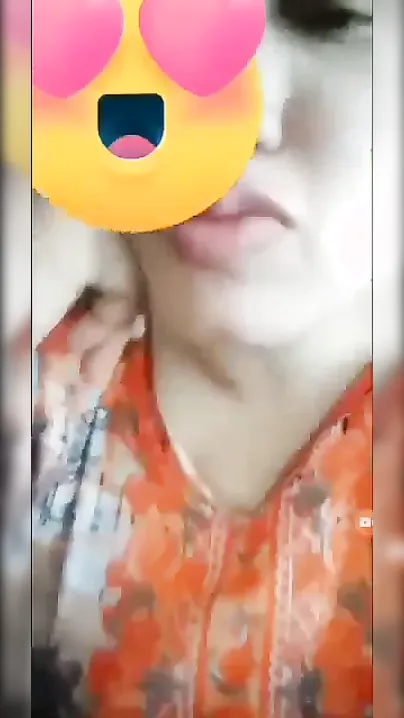 Horny Wife Teasing And Pressing Her Boobs On Video Chat Tonight
