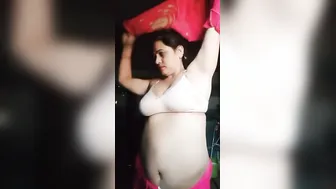 Mature Village Aunty Stripping Topless Dancing In Private Room