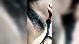 Bushy Pussy Indian Babe Teasing Naked On Camera For Her Lover
