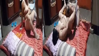 Mature Desi Couple Fucking Passionately In Their Bedroom At Night
