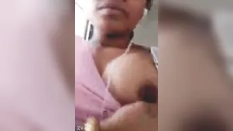 Sweet Desi Babe Accidentally Popping Boob Out Showing Nipples