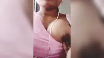 Sweet Desi Babe Accidentally Popping Boob Out Showing Nipples