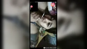 Cute GF Flashing Perky Tits For Him On Video Call Now