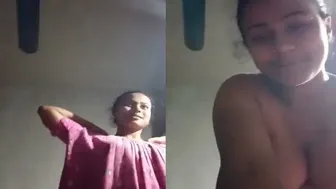 Desi Babe Slowly Peeling Off Nighty Exposing Naked Body Fully