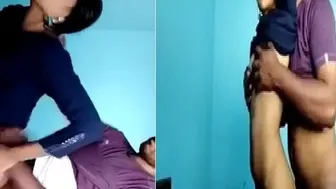 Desi Babe Getting Fucked Standing Against Wall In Bedroom Mms