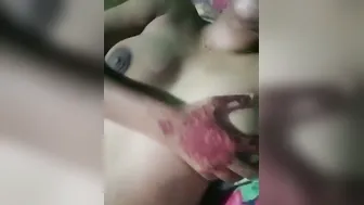 Naughty Desi Babe Spreading Her Pussy Wide For BF