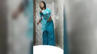 Desi GF Stripping Her Salwar Suit In Bathroom For Me