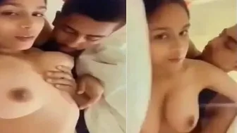 Mumbai Babe Moaning Loud While I Suck Her Soft Tits Homemade