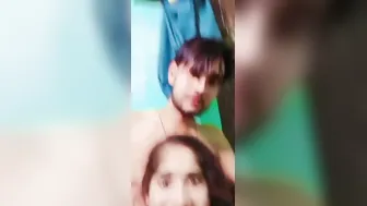 Massaging My GF Soft Milky Tits Before Going Further