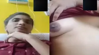 Petite Indian Gf With Small Tits Getting Naked On Video Chat