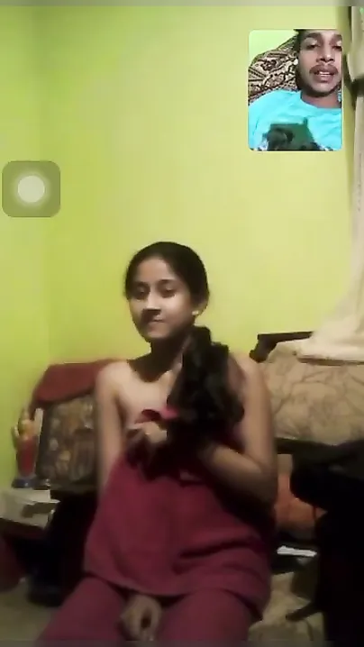 Lonely GF Stripping Naked During Late Night Video Call