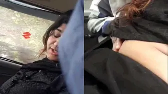 Desi Babe Rubbing Her Wet Pussy In Backseat Caught On Camera