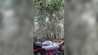 Horny Lovers Fucking Deep In The Jungle Caught On Phone Camera