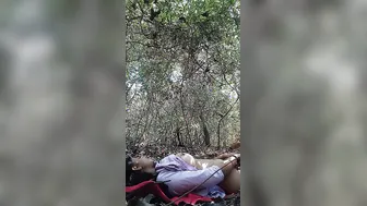 Horny Lovers Fucking Deep In The Jungle Caught On Phone Camera