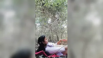 Horny Lovers Fucking Deep In The Jungle Caught On Phone Camera