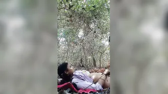 Horny Lovers Fucking Deep In The Jungle Caught On Phone Camera
