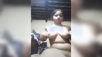 Horny GF Getting Naked On Video Call For Her BF