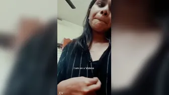 Petite Babe Showing Off Her Small Tits For The Camera Shyly